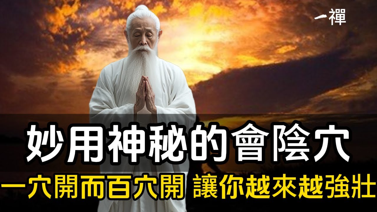 妙用神秘的會陰穴！一穴開而百穴開，讓你越來越強壯！中脈一通，百脈俱通#一禪一故事#禪 #佛 #道 #禪定 #悟道