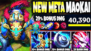 This New META Maokai 29% BONUS BURN DMG Build Destroyed a RIVEN MAIN 🔥 LoL Top Maokai s13 Gameplay