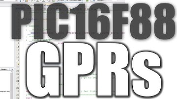 PIC16F88 memory banks, CBLOCK and general purpose registers