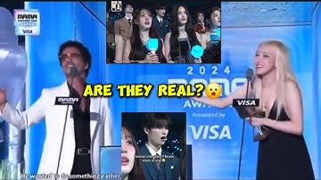 Kpop Idols reaction to ROSÉ & Bruno Mars at MAMA AWARD others