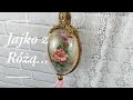 Decoupage# Jajko z Różą# Egg with a Rose # DIY tutorial...