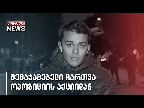 ოპოზიციის აქციის შეჯამება და დემონსტრანტთა კომენტარები