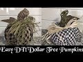 Dollar Tree Fabric Pumpkins, DIY Facebook Live Replay