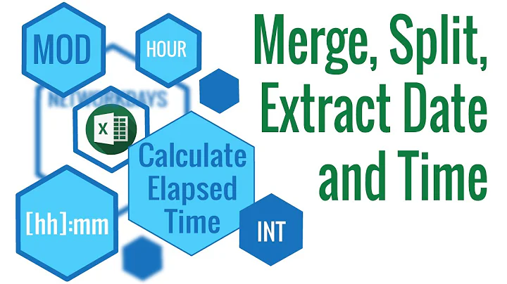 Merge, Split, Extra Date and Time, and Calculate Elapsed Time