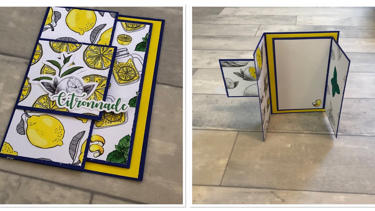 TUTO CARTE DOUBLE VOLET vitaminé facile