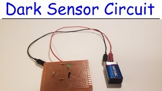 DIY Night Activated LDR Sensor Circuit Using LEDs & Light Dependent Resistors