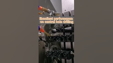 How to use follow the rest processing to performce on central hole drilling  | Smart CNC lathe