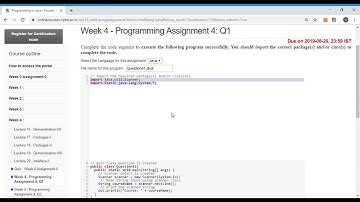 Programming In Java   2019   WEEK 4    Programming Assignment 4   Q1