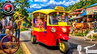 Tuk Tuk Rickshaw Simulator 2026 - Passenger Pickup & Drop Offroad Driving - Android Gameplay screenshot 1
