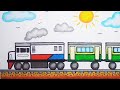 Tutorial Menggambar dan Mewarnai Kereta Api Indonesia / KAI ( TRAIN )