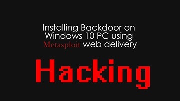 Hacking windows 10 PC using metasploit web delivery