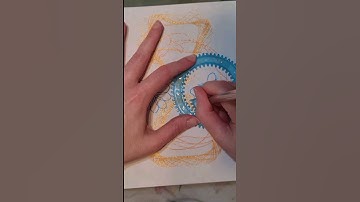 Sun flare spirograph with various orbits #spirograph #art #colors