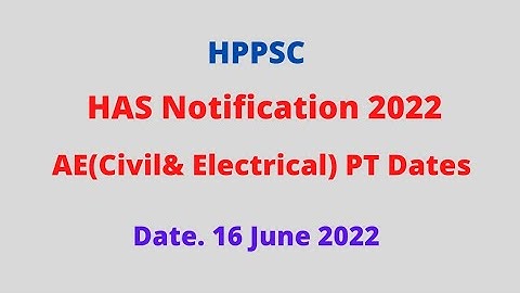 HPPSC New Notifications (16 June 2022) (HAS,AE(Civil & Elect.)