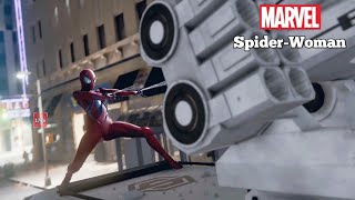 Scarlet Spidergirl Saves The City Marvel Spiderman Mod