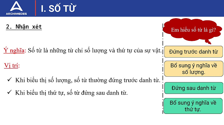 Bài giảng số từ và lượng từ ngữ văn 6 năm 2024