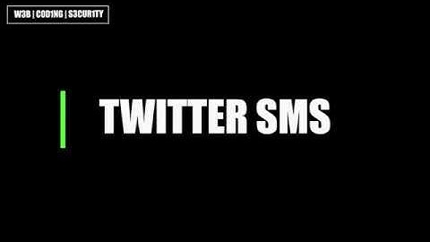Twitter SMS functionality can be dangerous