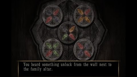 Fatal Frame 2 Crimson Buttlerfly  Pinwheel Puzzle Chapter 5 Osaka House