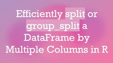 Efficiently split or group_split a DataFrame by Multiple Columns in R