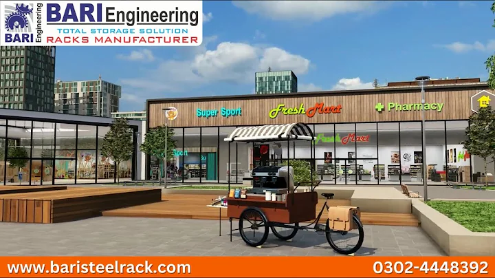 Supermarket Design, Mini Mart Design, Store Design, Supermarket Shelves, Bari Engineering, #racks