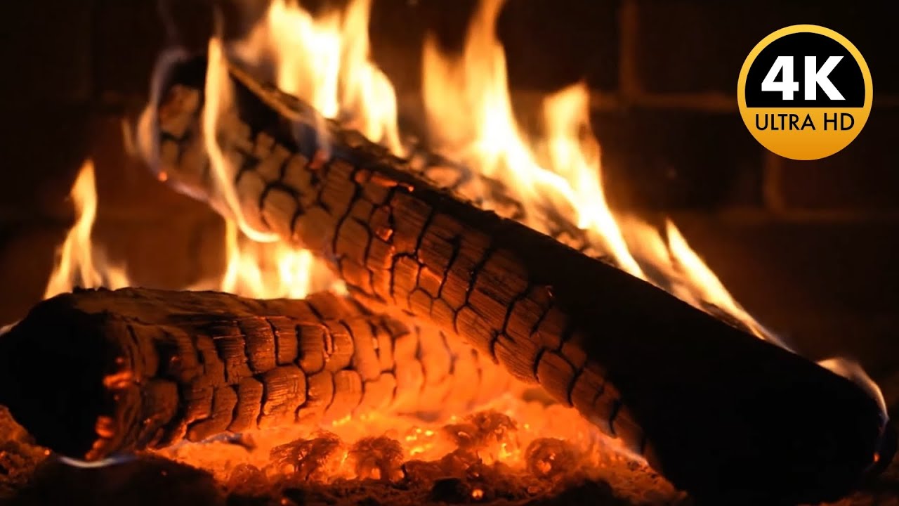 4K Firelerce Essence: Pure Crackling Fire Sounds for Sleep and Calm!🔥10 hours full HD Fireplace
