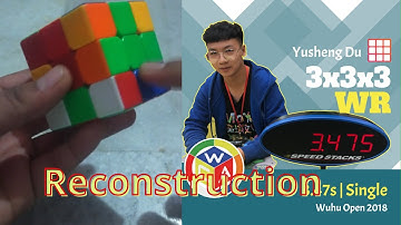 Yusheng Du World Record 3.47 Solve Breakdown