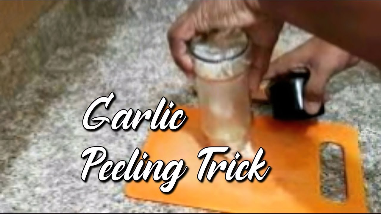 Garlic peeling trick YouTube