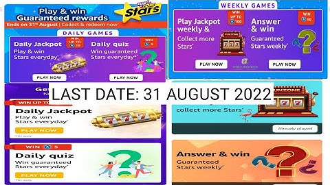 Amazon Funzone Daily and Weekly Quiz Answers Today |28 AUGUST 2022 | Daily Quiz Time