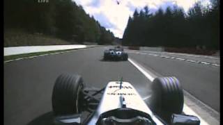 Famous F1 Spa 2004 - Raikkonen overtakes Coulthard Onboard Net Worth