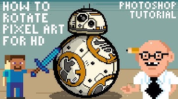 How to Rotate Pixel Art for HD: A Photoshop Tutorial by PXLFLX