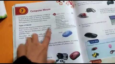 Computer, Lesson-7 Computer Mouse Part-2 Class-2nd