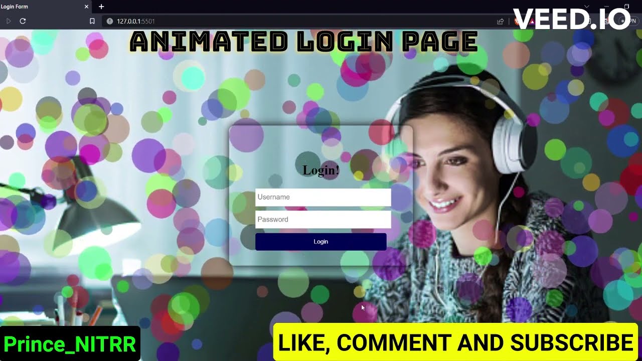 Animated Login Form
