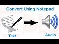 How to convert text to speech (No software required)