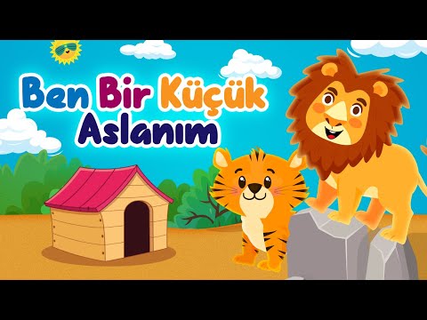 Ben Bir Küçük Aslanım - Hayvanları Tanıyalım - Aslan Şarkısı - Çizgi Film