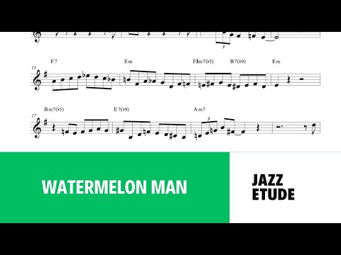 Easy jazz solo - Watermelon man