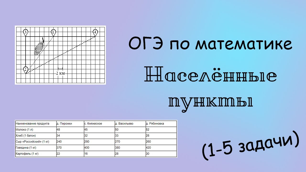 Задания 1-5 ОГЭ по математике. ОГЭ математика поселки. Населенные пункты ОГЭ. ОГЭ деревни 1-5.