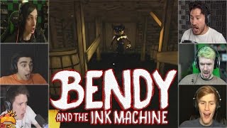 Gamers Reactions To Bendy Part 1 Jumpscare Bendy And The Ink Machine - Chapter 2