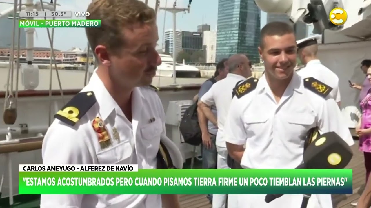 Llegó el buque escuela español 