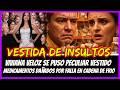 VESTIDA DE INSULTOS. Viviana Veloz se puso peculiar vestido. Medicinas dañados por calor
