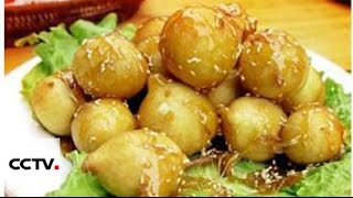 Китайский ямс в сладком сиропе Китайский ямс в сладком сиропе