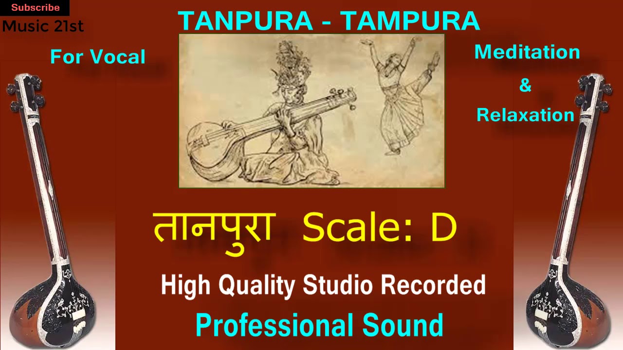 TANPURA TAMPURA  Scale  D   High Quality Studio Sound           