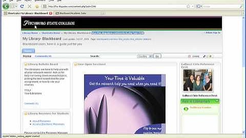 Add a LibGuide to Blackboard