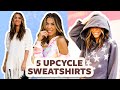 5 Different Ways to Upcycle a Boring Sweatshirt! | DIY with Orly Shani