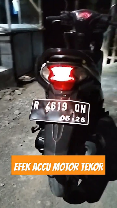 LAMPU UTAMA NYALA KEDIP KEDIP EFEK ACCU MOTOR BEAT TEKOR