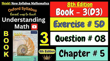 Exercise 5D Question 8 | Chapter 5 | Book 3 Math | Midpoint of the line segment |Coordinate Geometry