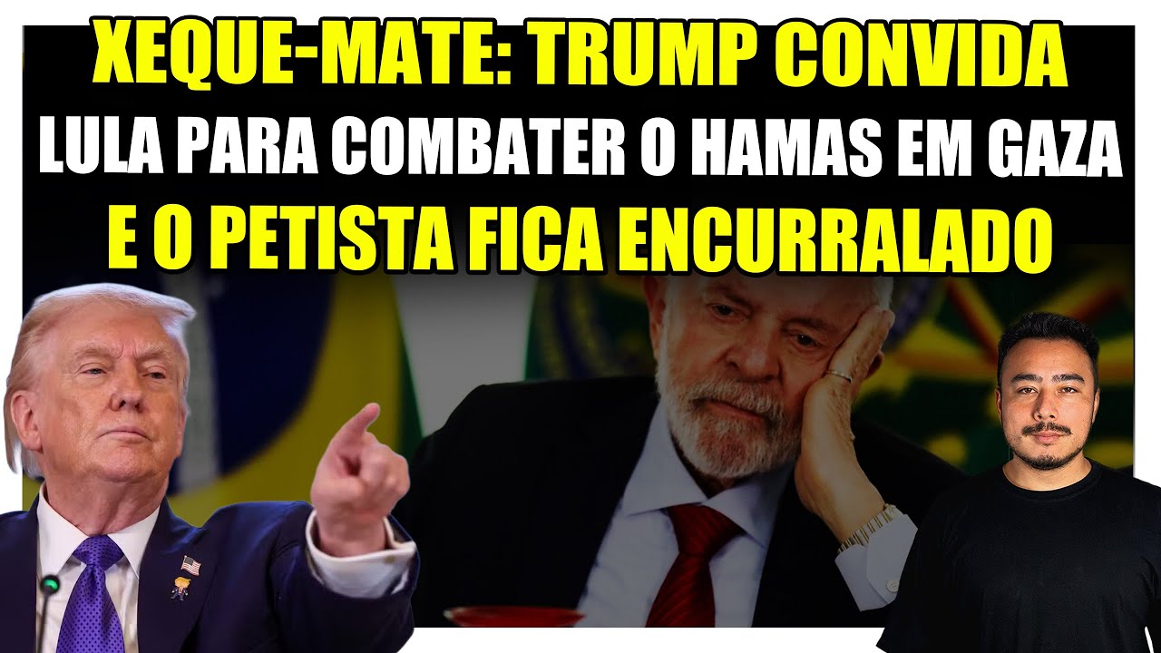 🔴 Xeque-mate: Trump convida Lula para combater o Hamas em Gaza e o petista fica encurralado!