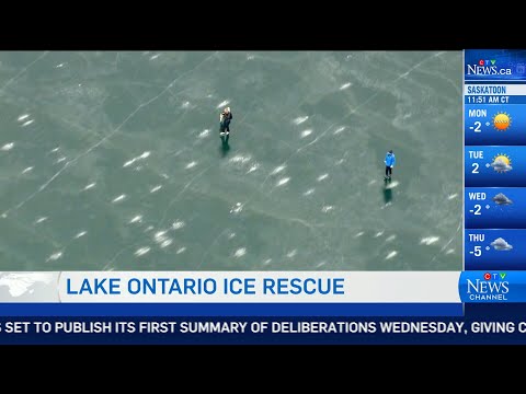 Two skaters rescued after falling through ice in Toronto