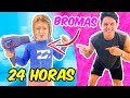 24 HORAS DE BROMAS PESADAS A MI HERMANA CHLOE Y MI MEJOR AMIGO!