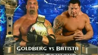 Goldberg vs. Batista [RAW - 3rd & 10th November 2003]