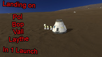 Landing on Pol, Bop, Vall and Laythe | Kerbal Space Program