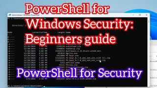 PowerShell for Security #windowssecurity